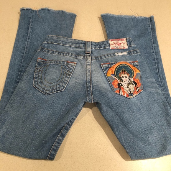 TRUE RELIGION Jeans Godiva/Buddha RARE, Vintage 💫💫💫 - Picture 3 of 8